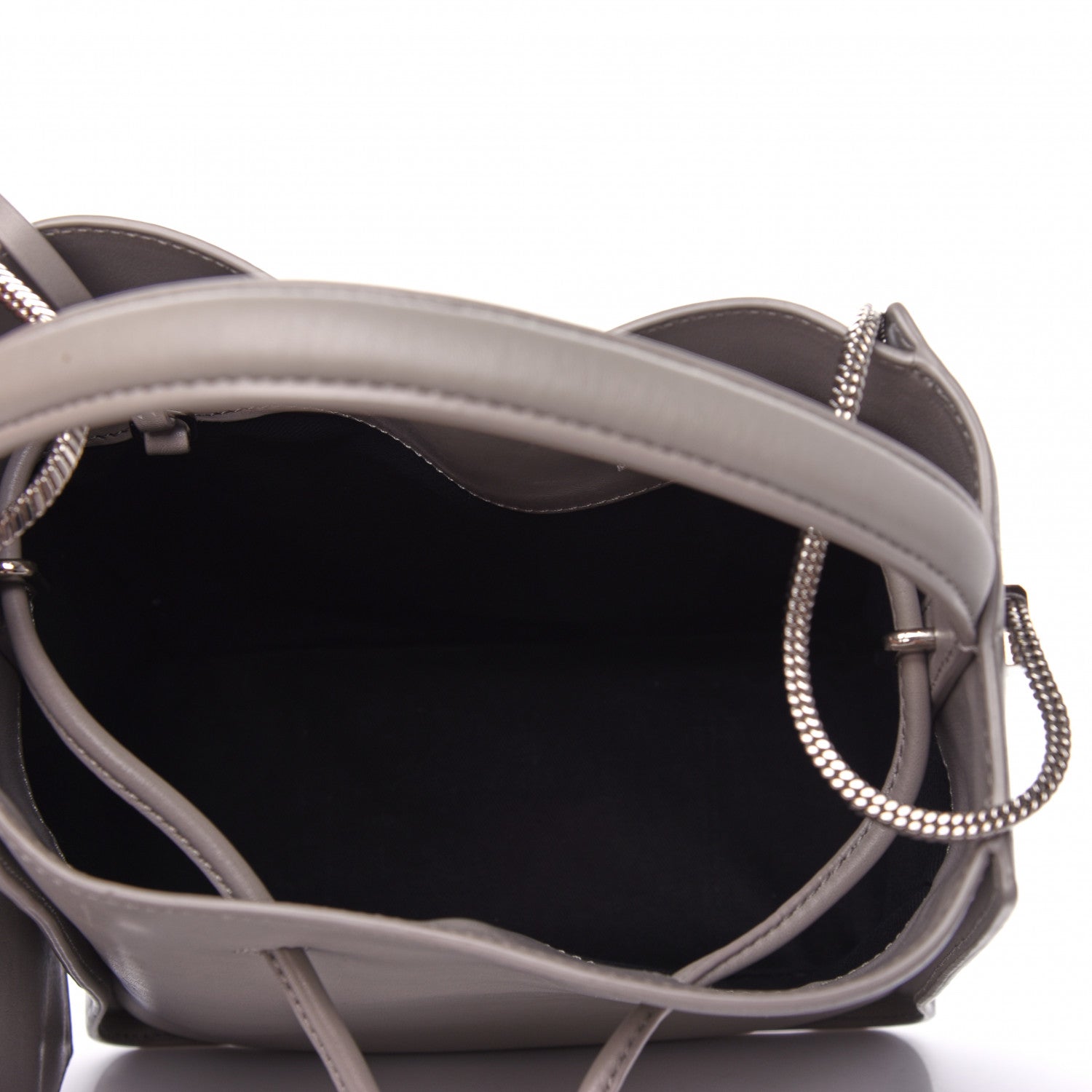 3.1 Phillip Lim Smooth Calfskin Small Soleil Bucket Bag Cement 5 of 8