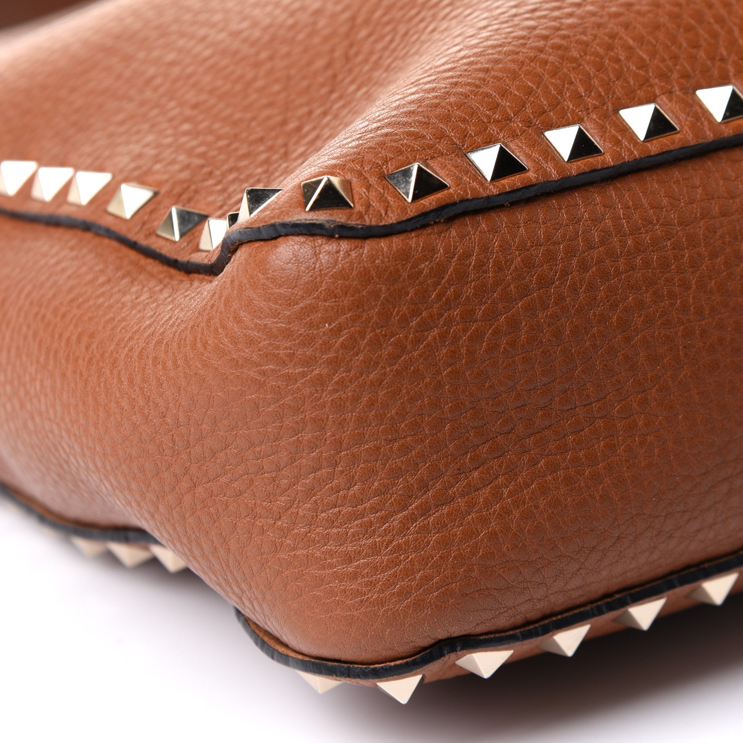 Valentino Garavani Pebbled Calfskin Small Rockstud Flip-Lock Messenger Bag Light Cuir 7 of 10