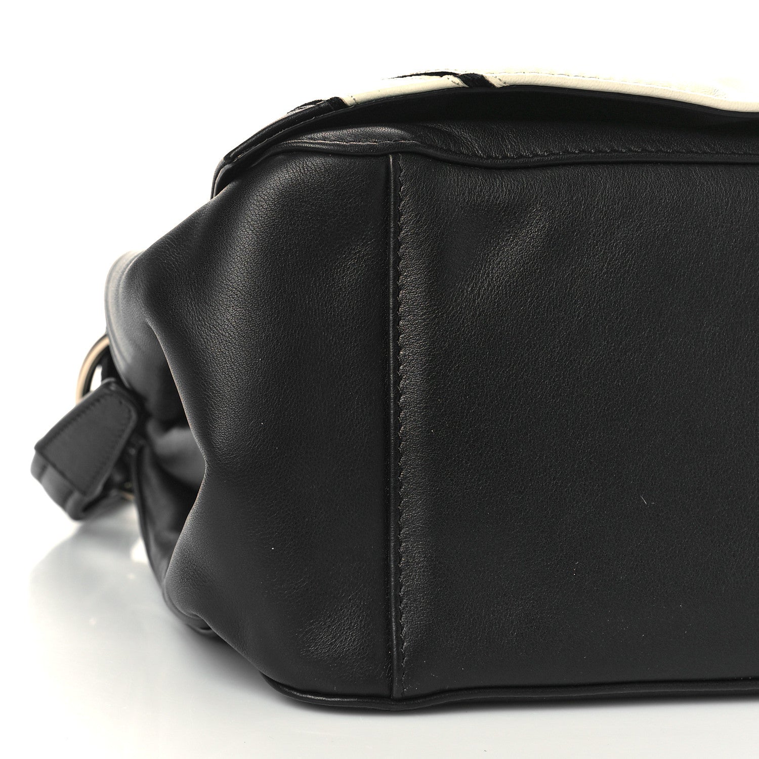 Valentino Garavani Lambskin Snakeskin Bloomy Crossbody Bag Black 7 of 8
