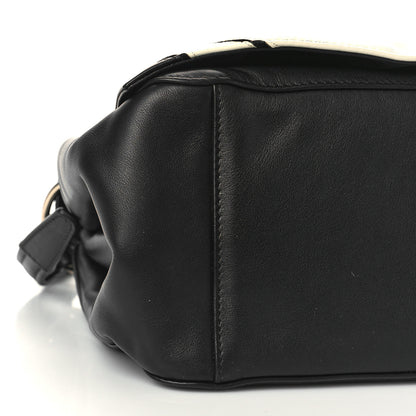 Valentino Garavani Lambskin Snakeskin Bloomy Crossbody Bag Black 7 of 8