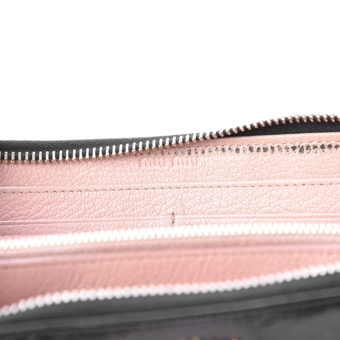 Goatskin Madras Zip Around Wallet Black