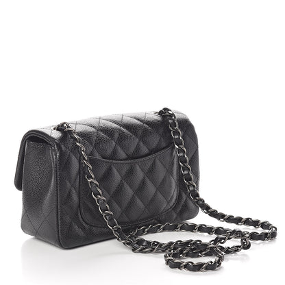 Chanel Caviar Quilted Mini Rectangular Flap Black 3 of 10