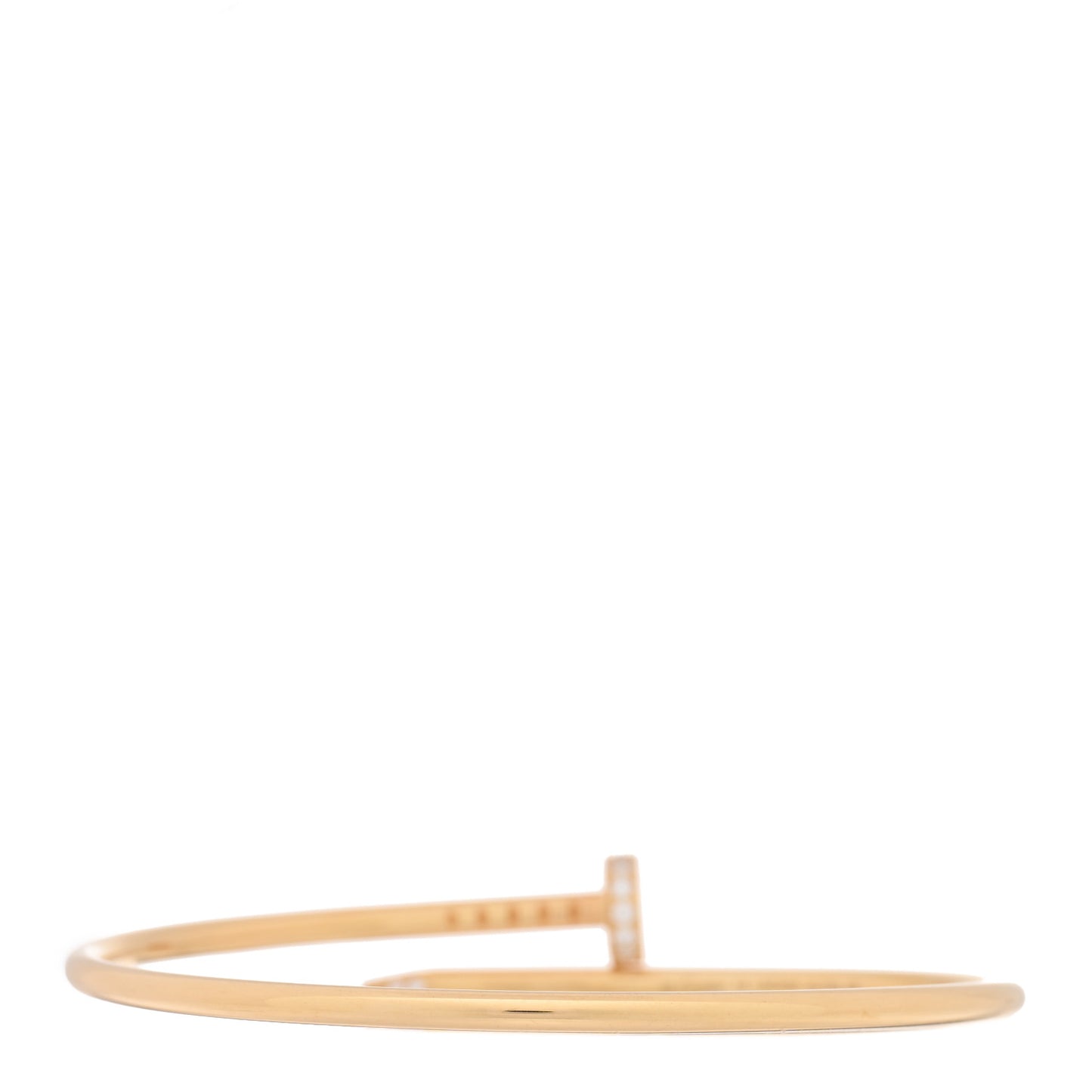 18K Yellow Gold Diamond Small Juste Un Clou Bracelet 16