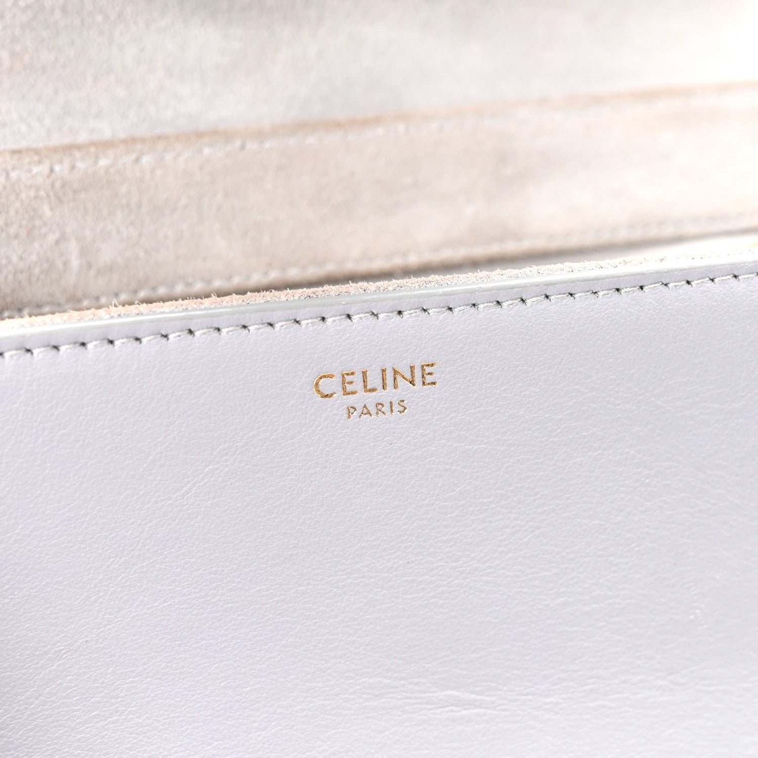 Celine Smooth Calfskin Teen Soft 16 Shoulder Bag Light Grey 6 of 10