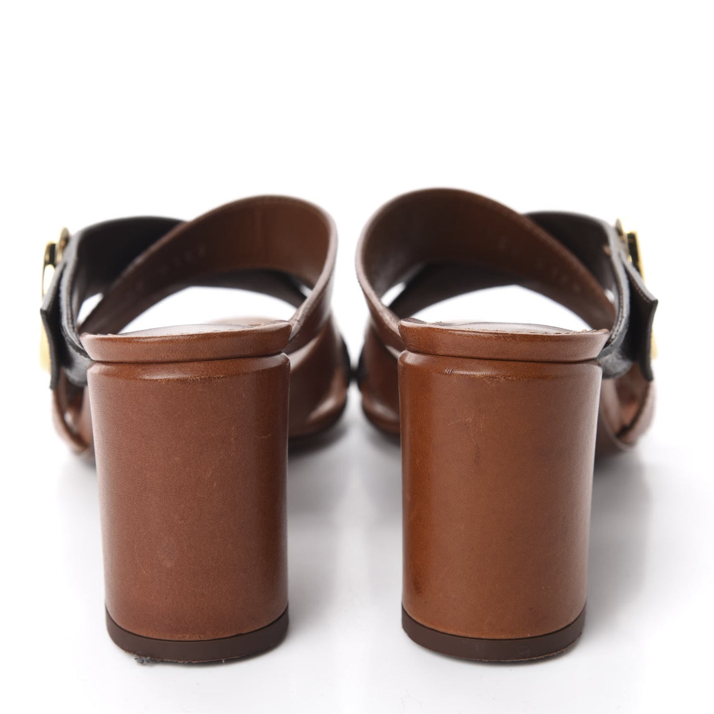 Monogram Horizon Mules 36 Cognac Brown