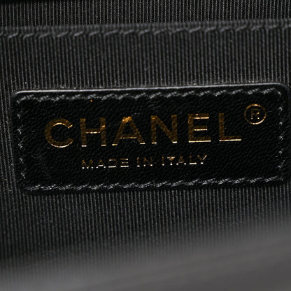 Chanel Lambskin Quilted Medium Boy Flap Black 6 of 13
