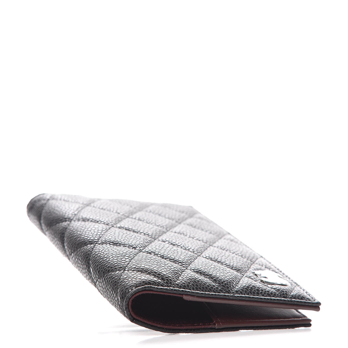 Caviar Quilted Passport Holder Black