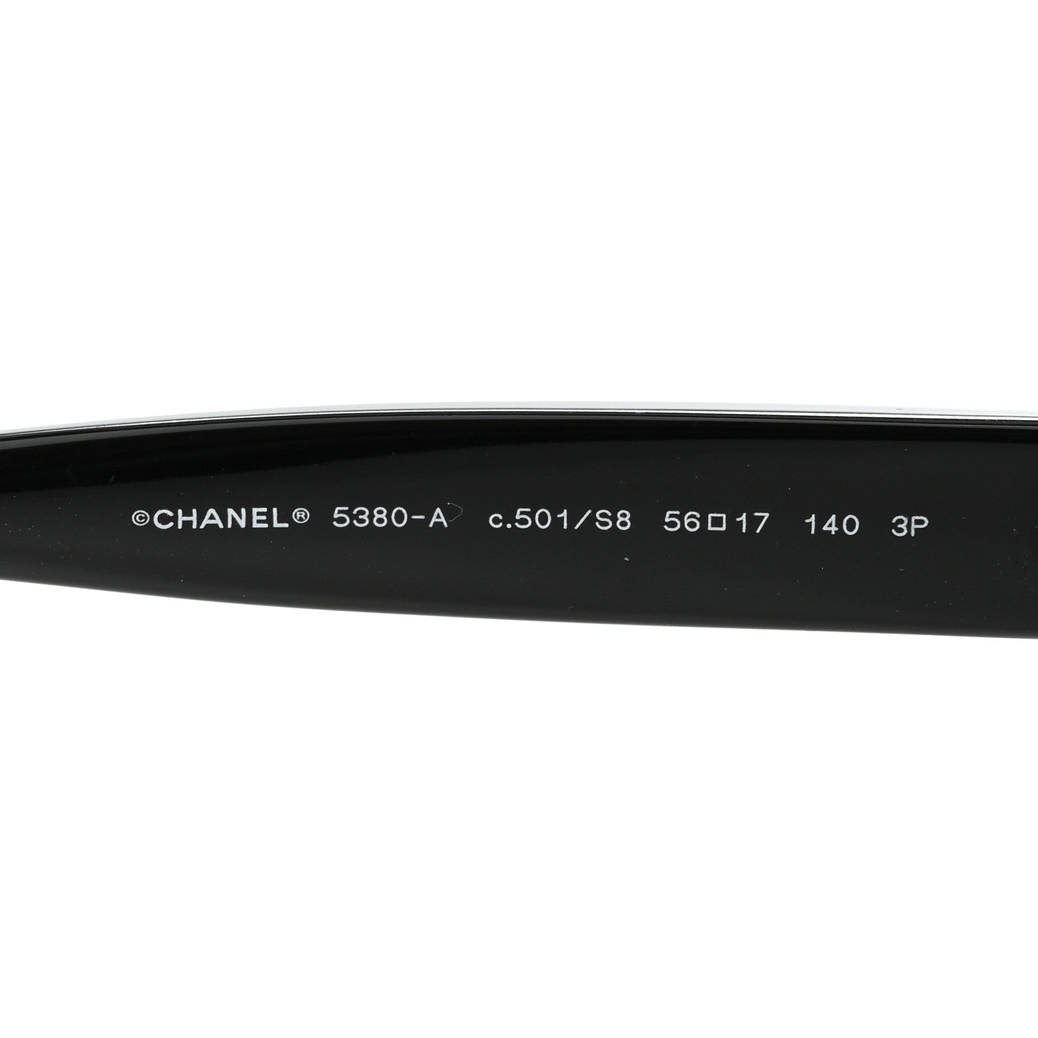 Chanel Acetate Polarized Square CC Sunglasses 5380-A  Black 5 of 9