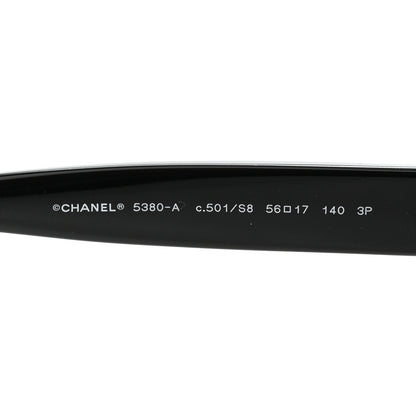 Chanel Acetate Polarized Square CC Sunglasses 5380-A  Black 5 of 9
