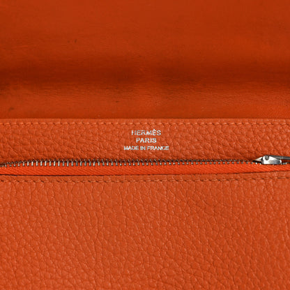 Hermes Togo Verso Dogon Compact Wallet Orange 6 of 9