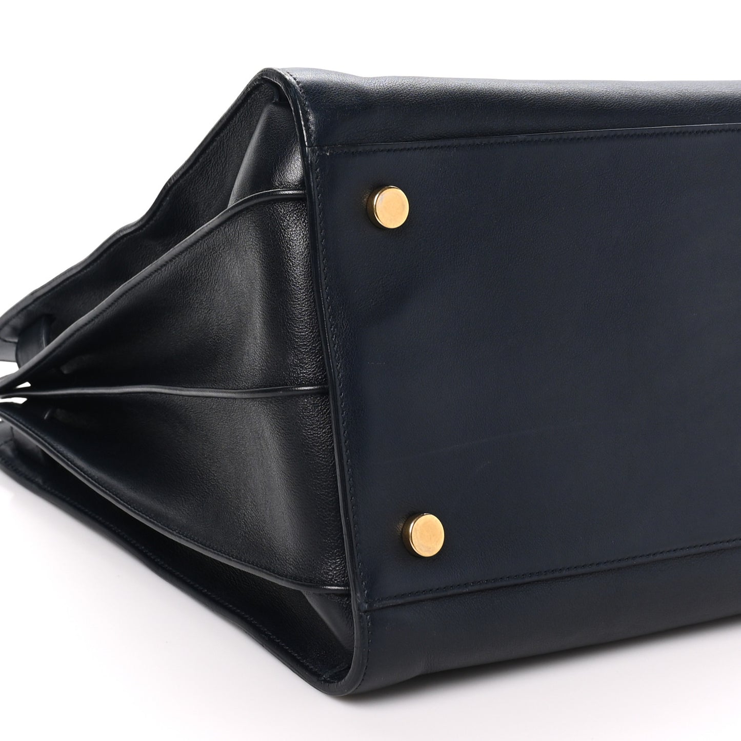Calfskin Large Sac de Jour Carryall  Navy Blue