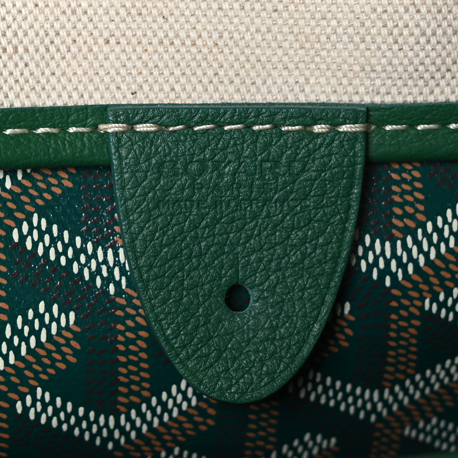 Goyard Goyardine Artois MM Green 6 of 10