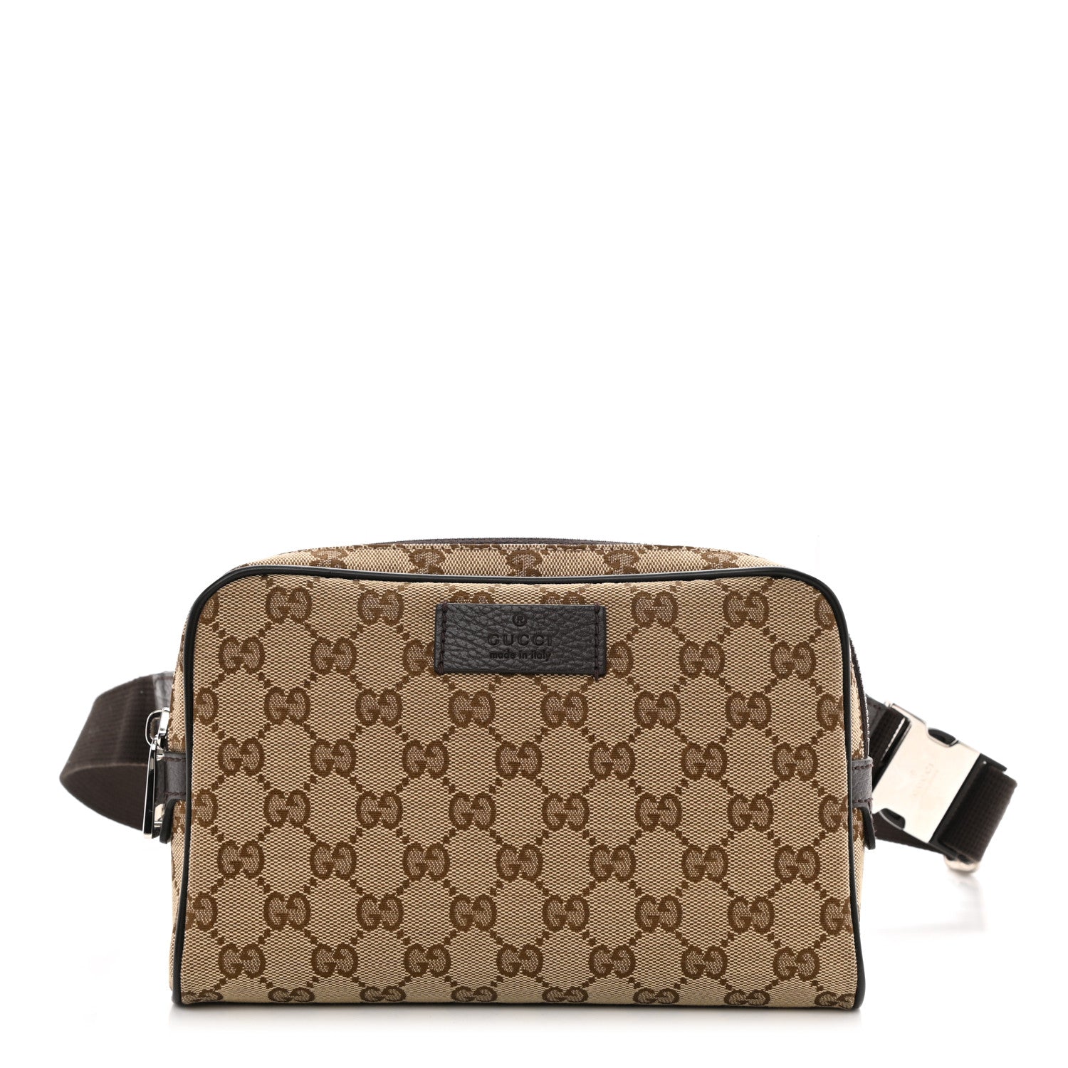 Gucci Monogram Belt Bag Dark Brown 1 of 8