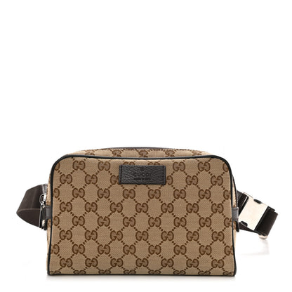 Gucci Monogram Belt Bag Dark Brown 1 of 8