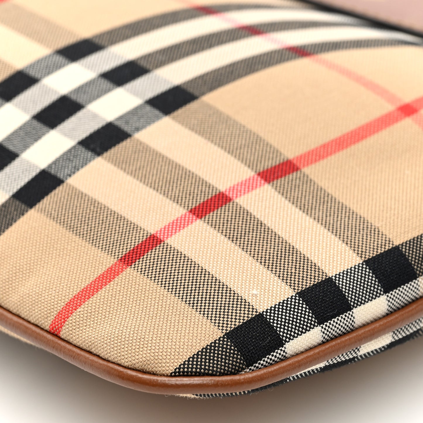 Horseferry Check Peyton Crossbody Clutch Bag Malt Brown