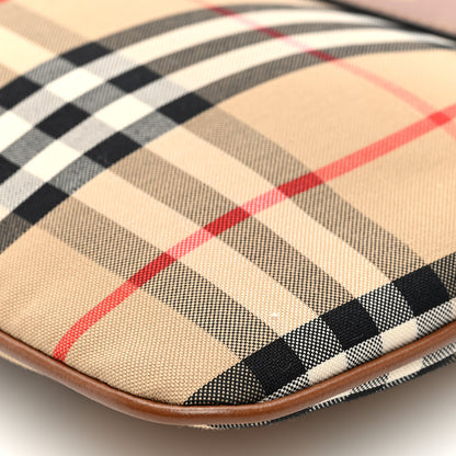 Burberry Horseferry Check Peyton Crossbody Clutch Bag Malt Brown 9 of 9