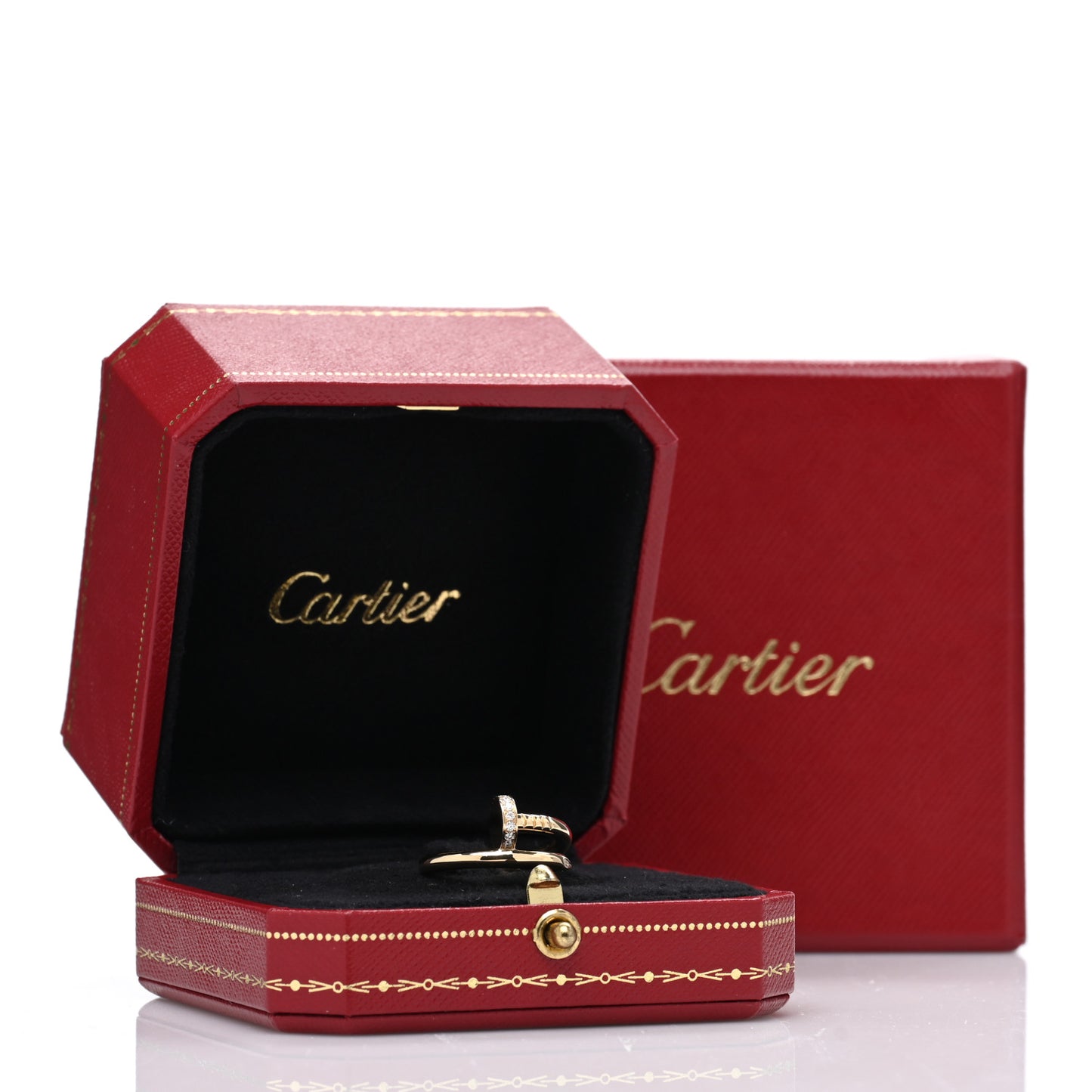 18K Yellow Gold Diamond Juste Un Clou Ring 50 5.25