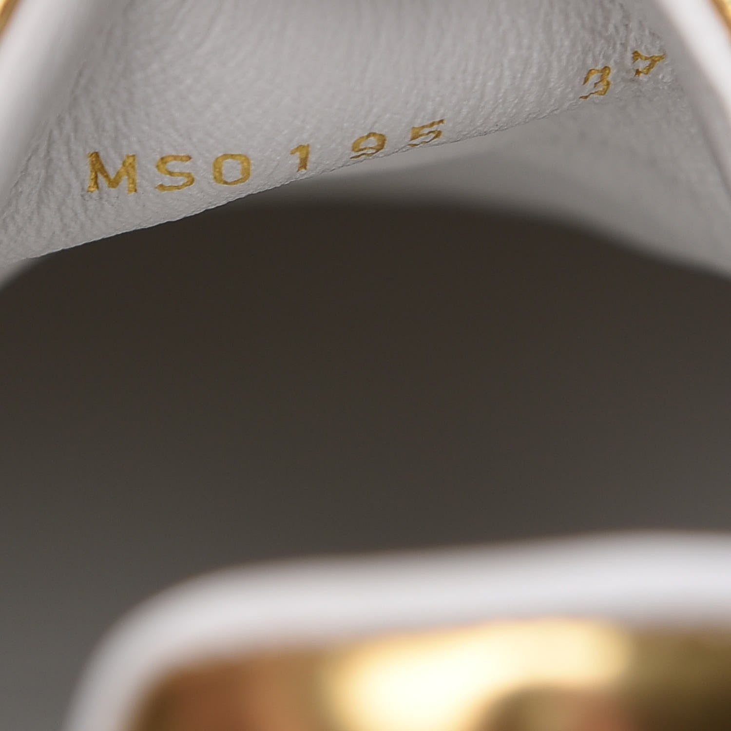 Louis Vuitton Metallic Calfskin Frontrow Sneakers 37.5 Gold 9 of 9