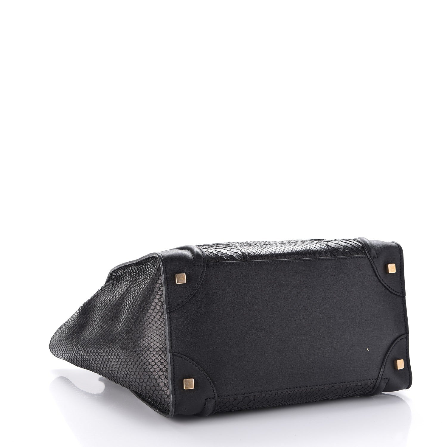 Celine Python Mini Luggage Black 5 of 13