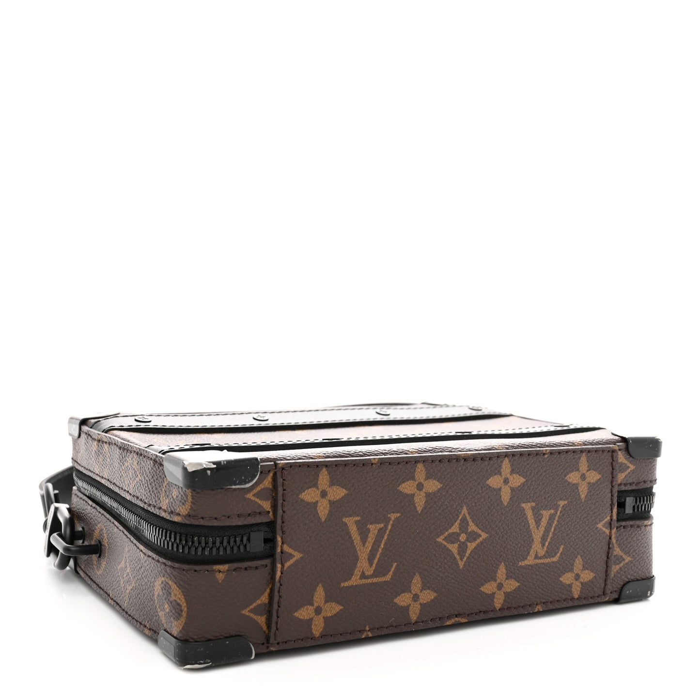 Monogram Macassar Handle Soft Trunk Black