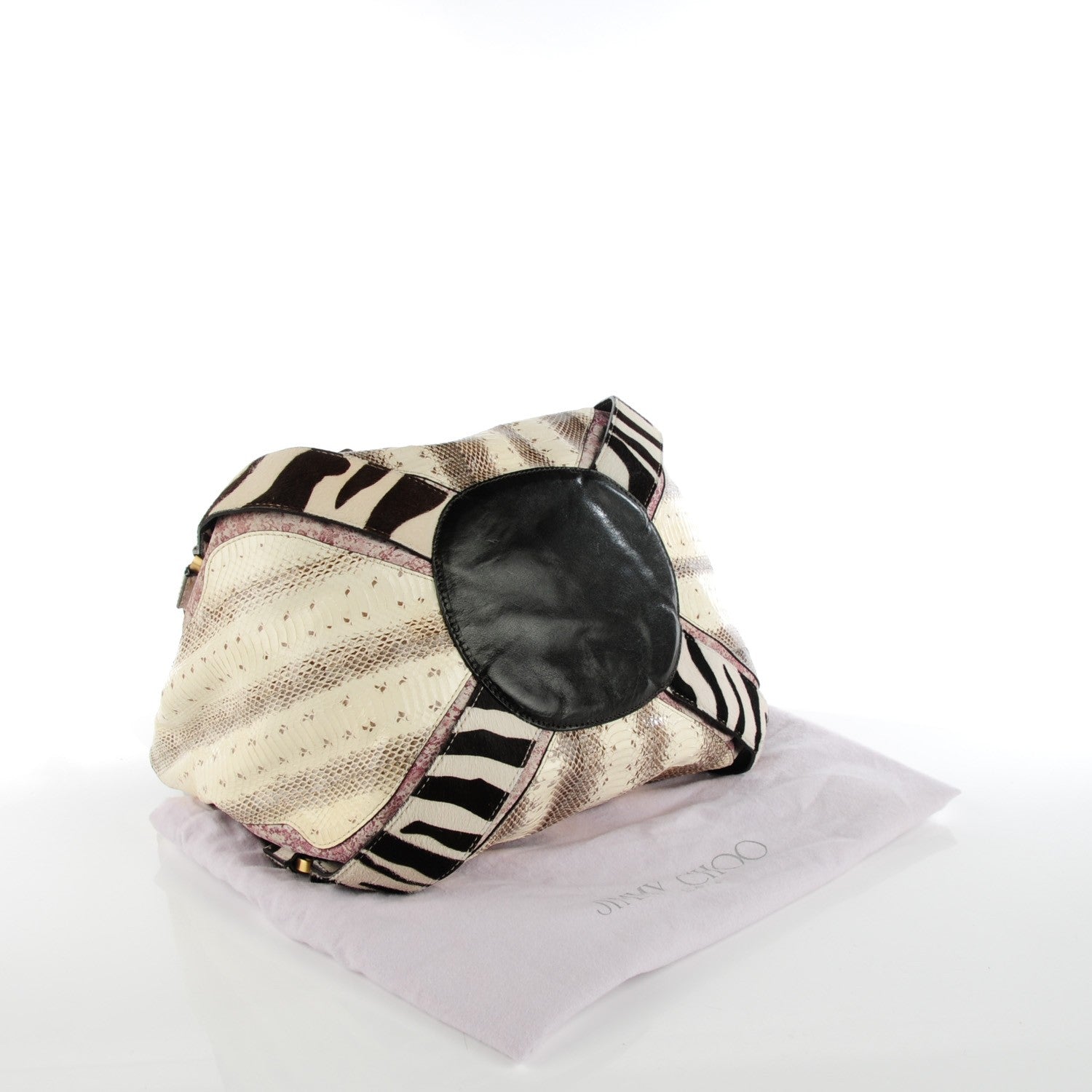 Jimmy Choo Zebra Print Pony Hair Python Suede Mahala 4 of 7