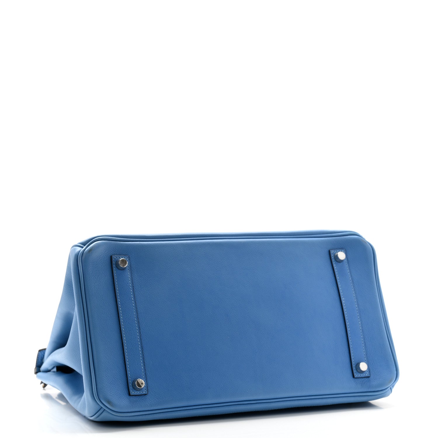 Hermes Togo Swift Ghillies Birkin 35 Bleu Paradis 4 of 13