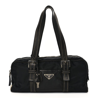 Prada Tessuto Nylon Soft Calf Tote Black 1 of 9
