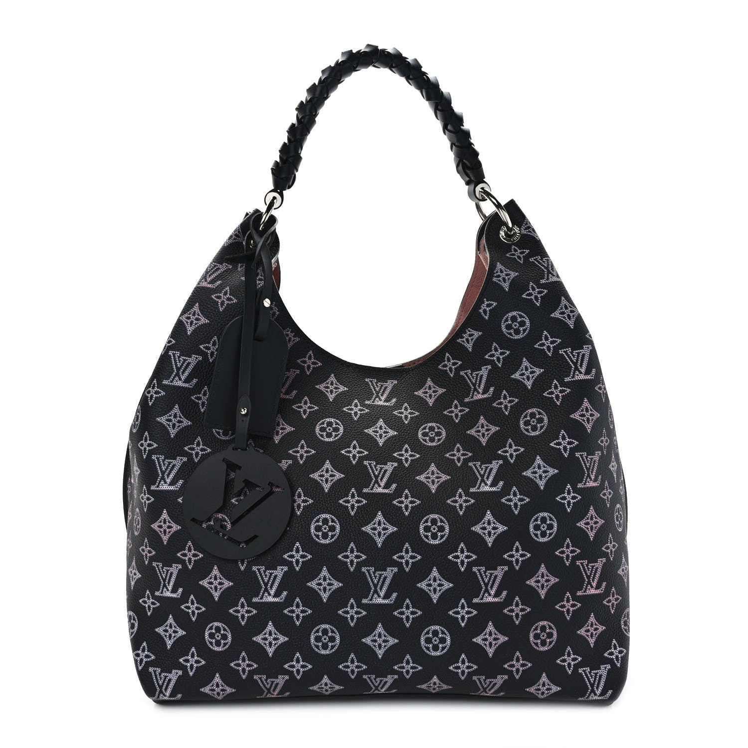 Louis Vuitton Mahina Carmel Hobo PM Black 1 of 8