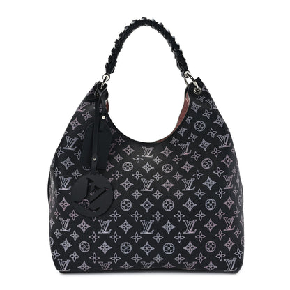Louis Vuitton Mahina Carmel Hobo PM Black 1 of 8