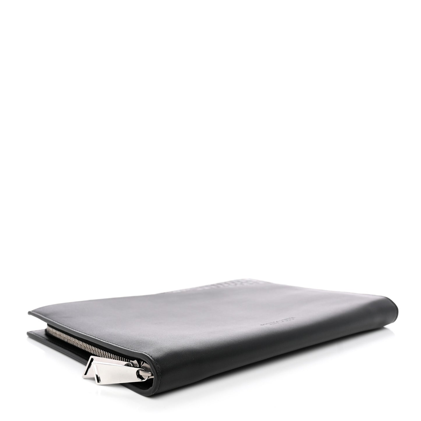 Calfskin Crocodile Embossed Document Case Black