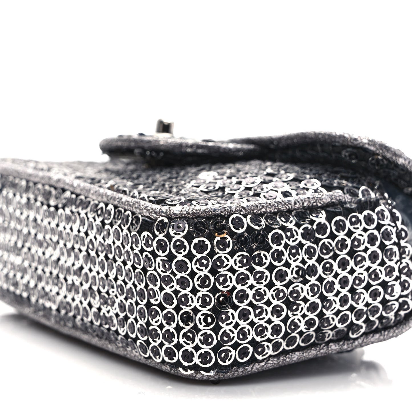 Sequin Micro Flap Dark Silver