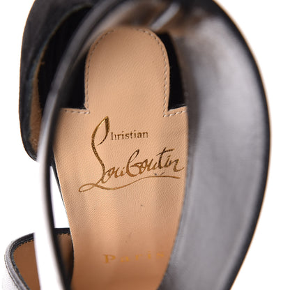 Christian Louboutin Suede Kid Ferme 100 Pumps 37.5 Black 9 of 12
