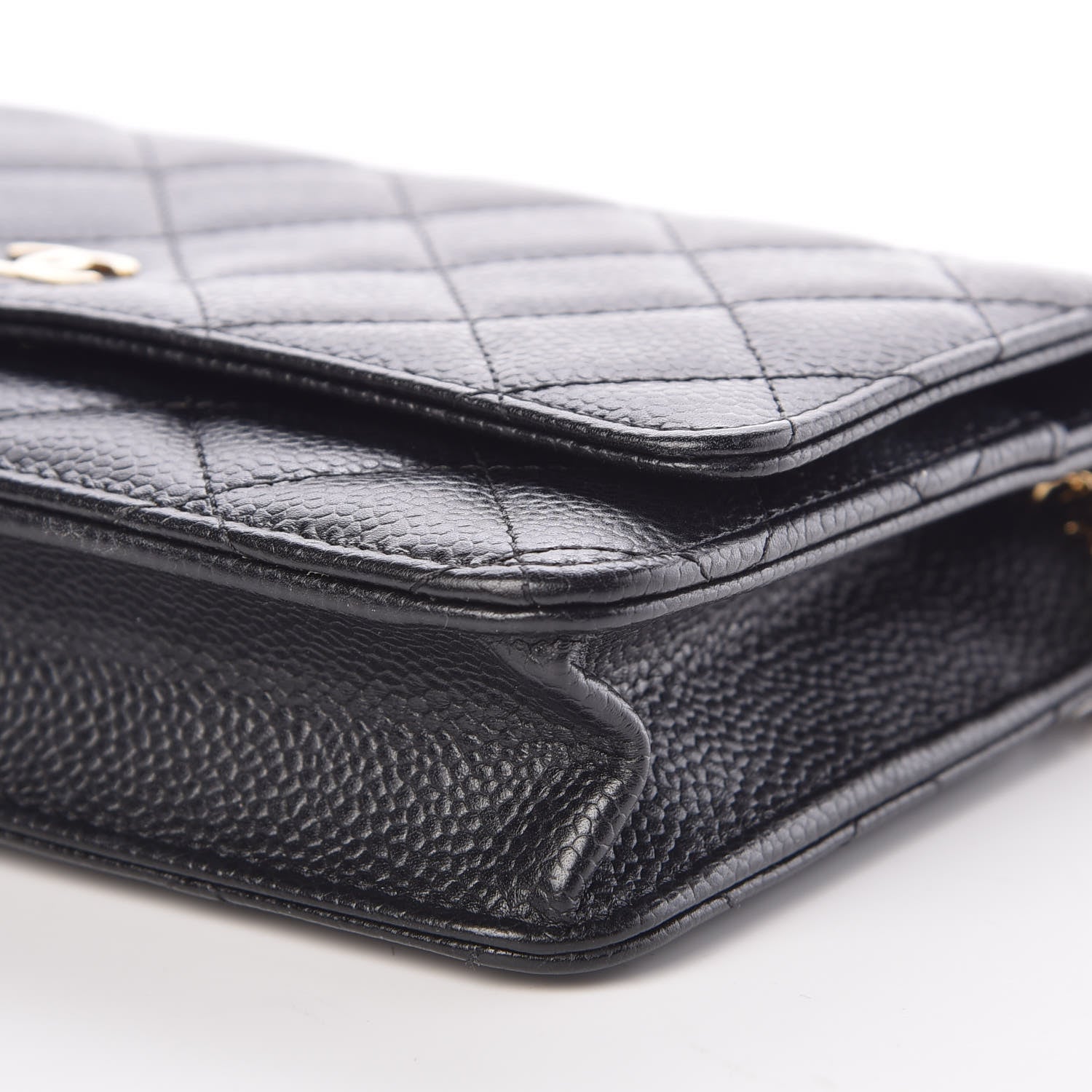 Chanel Caviar Quilted Wallet On Chain WOC Black 10 of 11