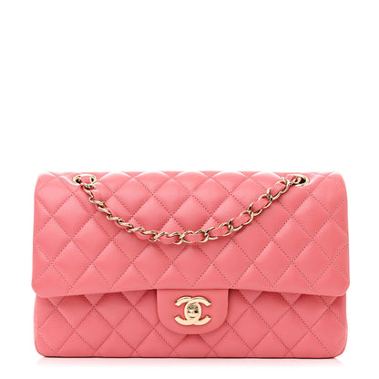 Chanel Caviar Quilted Medium Double Flap Pink 1 of 11