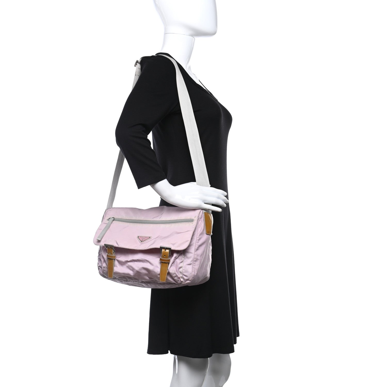 Prada Nylon Vela Sport Messenger Bag Rosa 2 of 15