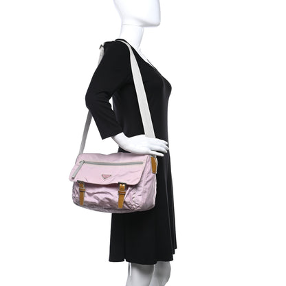 Prada Nylon Vela Sport Messenger Bag Rosa 2 of 15
