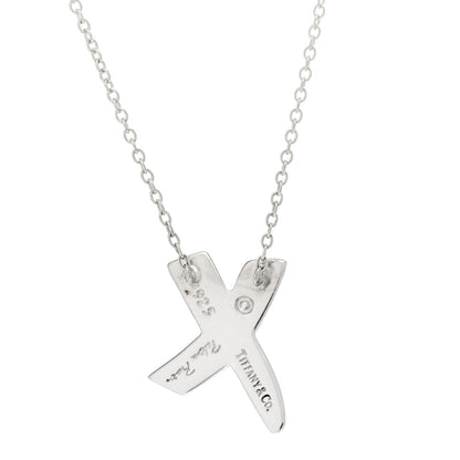 Tiffany Sterling Silver Paloma Picasso Graffiti X Pendant Necklace 6 of 6