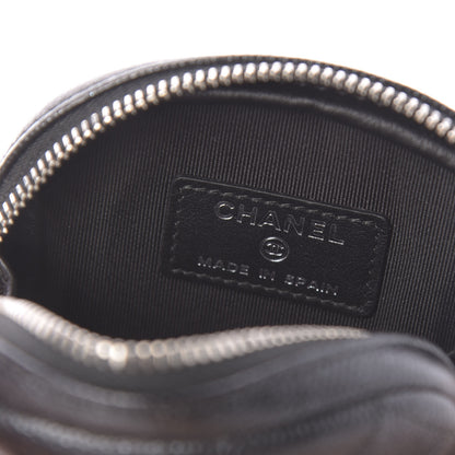 Chanel Iridescent Caviar Quilted Zip Around Classic Coin Purse Black 8 of 11