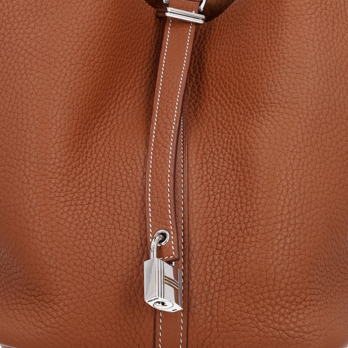 Hermes Taurillon Clemence Picotin Lock 22 MM Gold 8 of 10