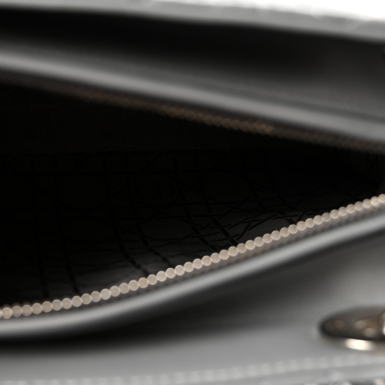 Christian Dior Lambskin Cannage Medium Lady Dior Grey 5 of 10