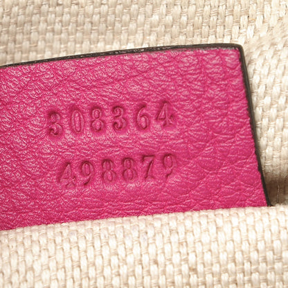 Gucci Pebbled Calfskin Small Soho Disco Bag Bright Bougainvillea 7 of 8