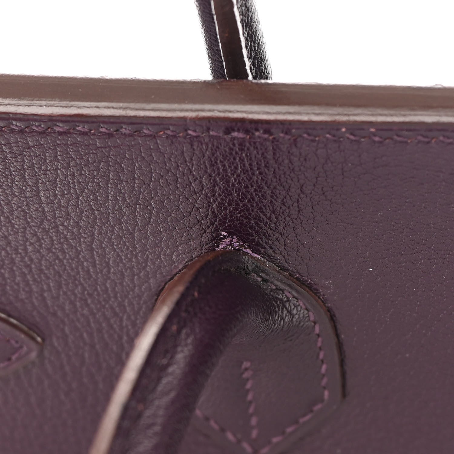 Hermes Chevre Mysore Birkin 30 Raisin 11 of 15