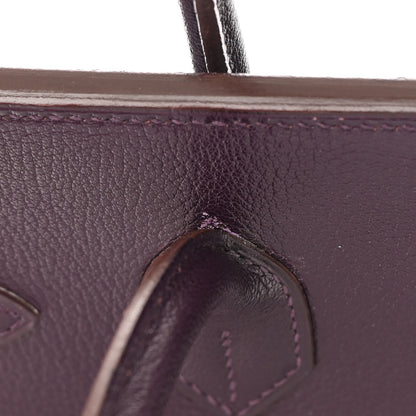 Hermes Chevre Mysore Birkin 30 Raisin 11 of 15