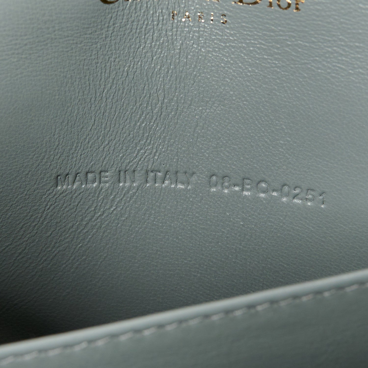 Christian Dior Patent Cannage Lady Dior Chain Wallet Denim 8 of 16