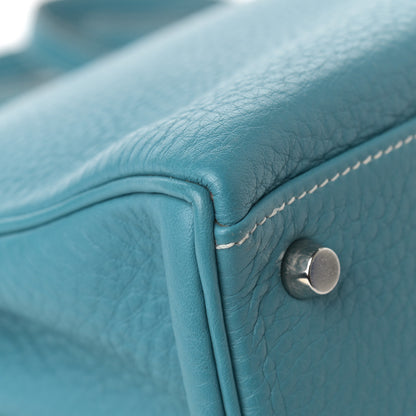 Hermes Taurillon Clemence Kelly Retourne 32 Blue Jean 8 of 14