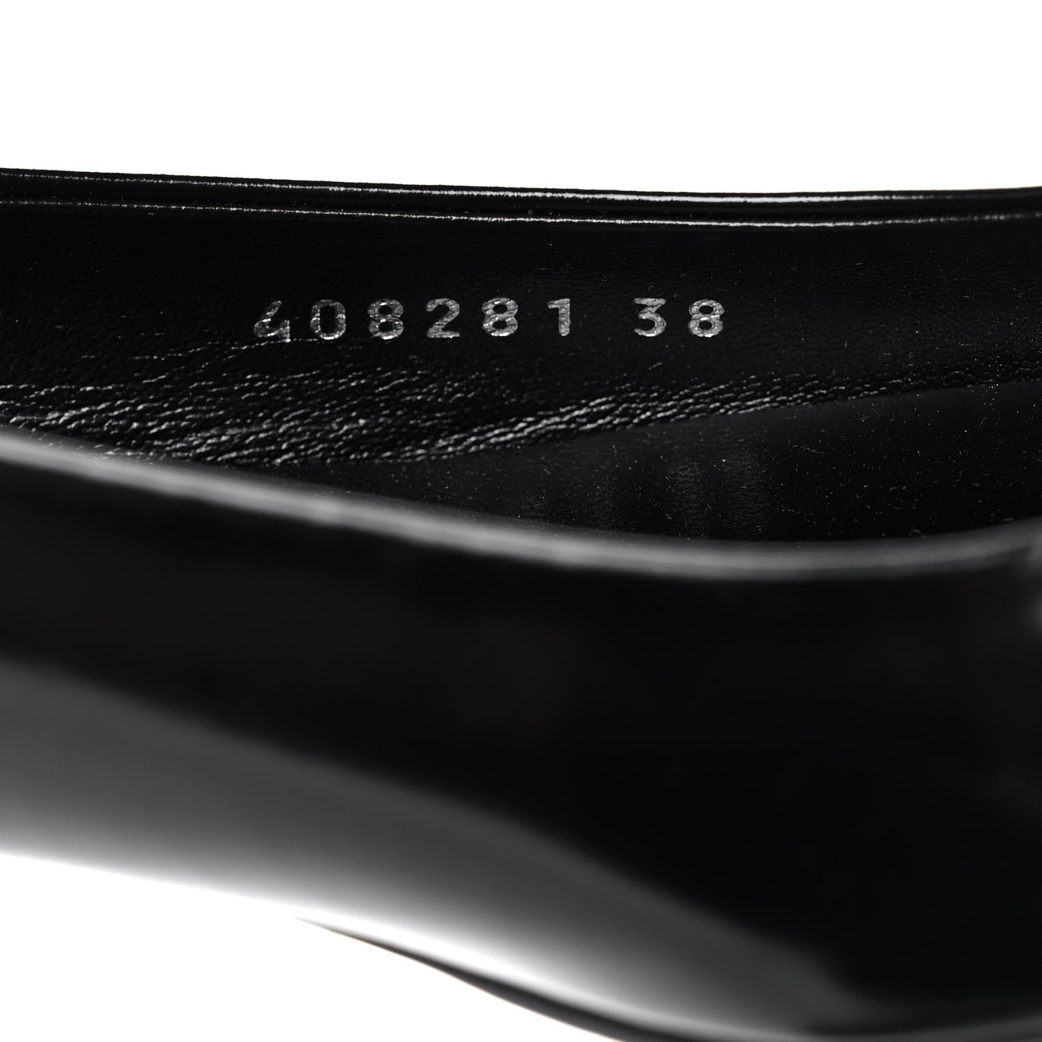 Gucci Regent Calfskin Horsebit Slingback Pumps 38 Black 8 of 11
