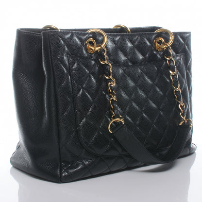 Chanel Caviar Grand Shopping Tote GST Black 3 of 7