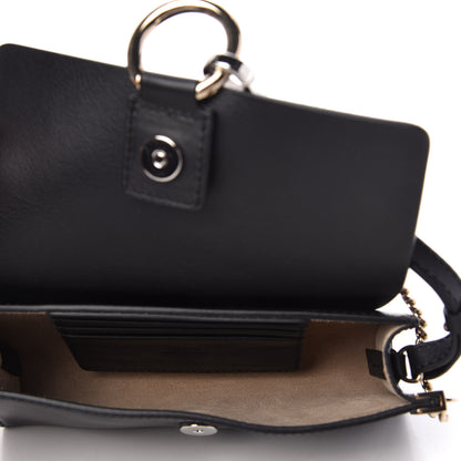 Chloe Suede Calfskin Mini Faye Shoulder Bag Carbon Grey 5 of 10