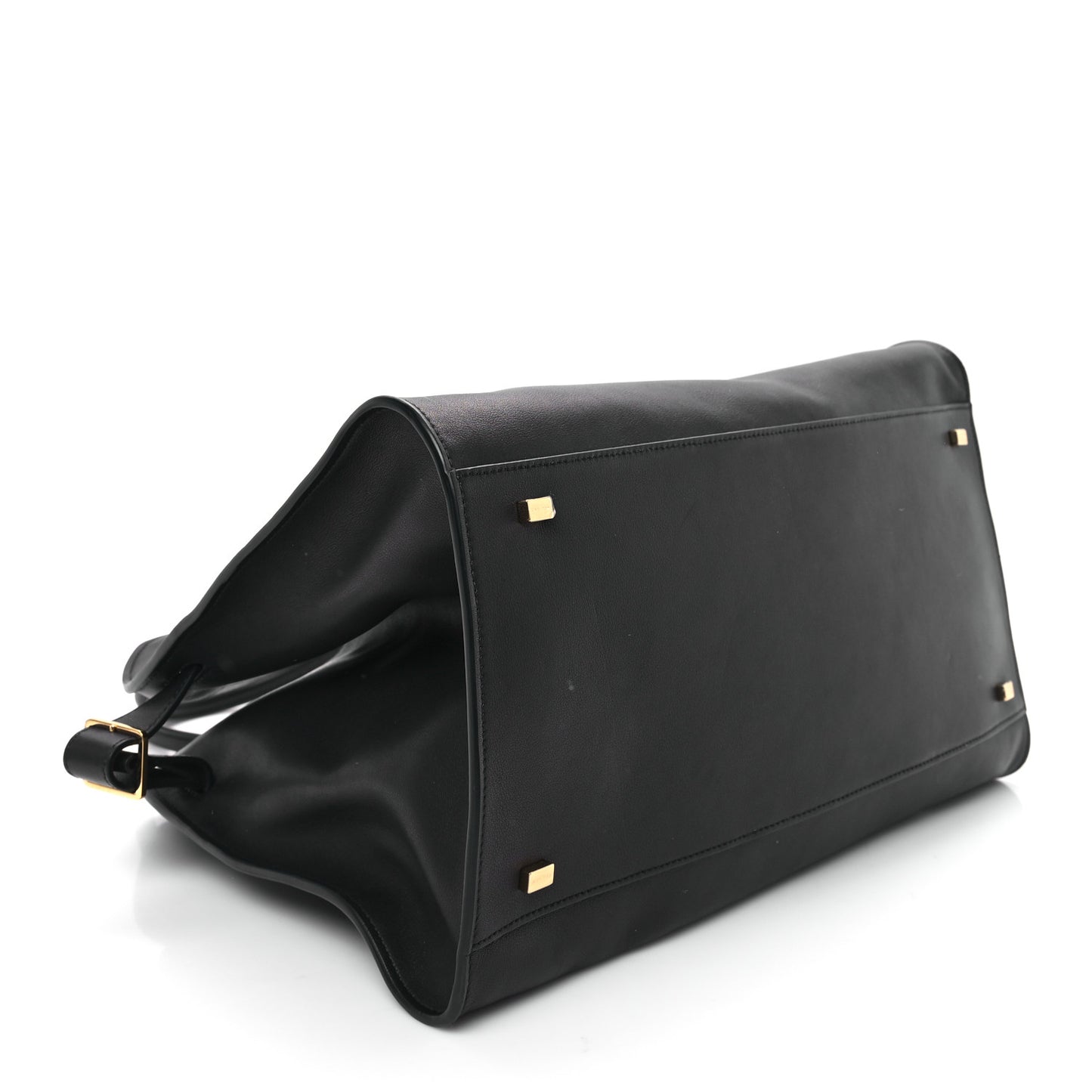 Polished Saddle Calfskin Soft Margaux 15 Black