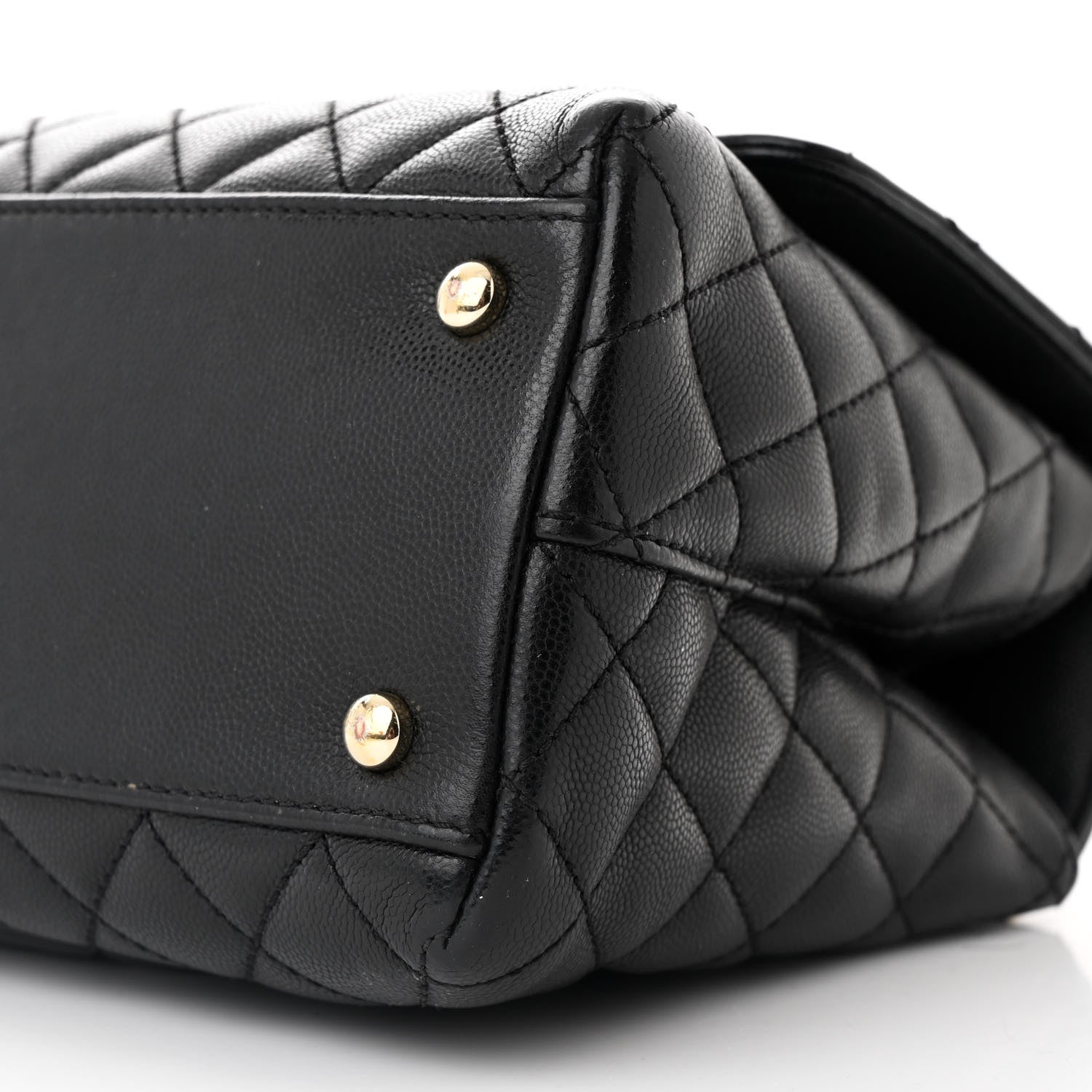 Chanel Caviar Quilted Small Coco Handle Flap Black 11 of 11